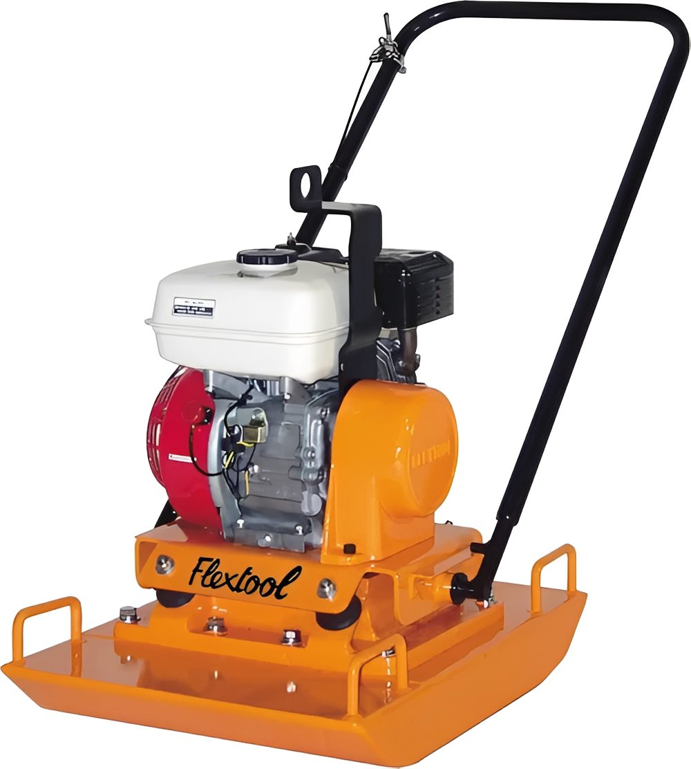Construction tool with engine and handlebar